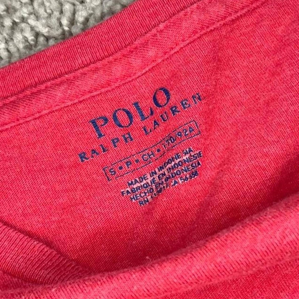 Red Polo Ralph Lauren long sleeve shirt in a M - Picture 3 of 4